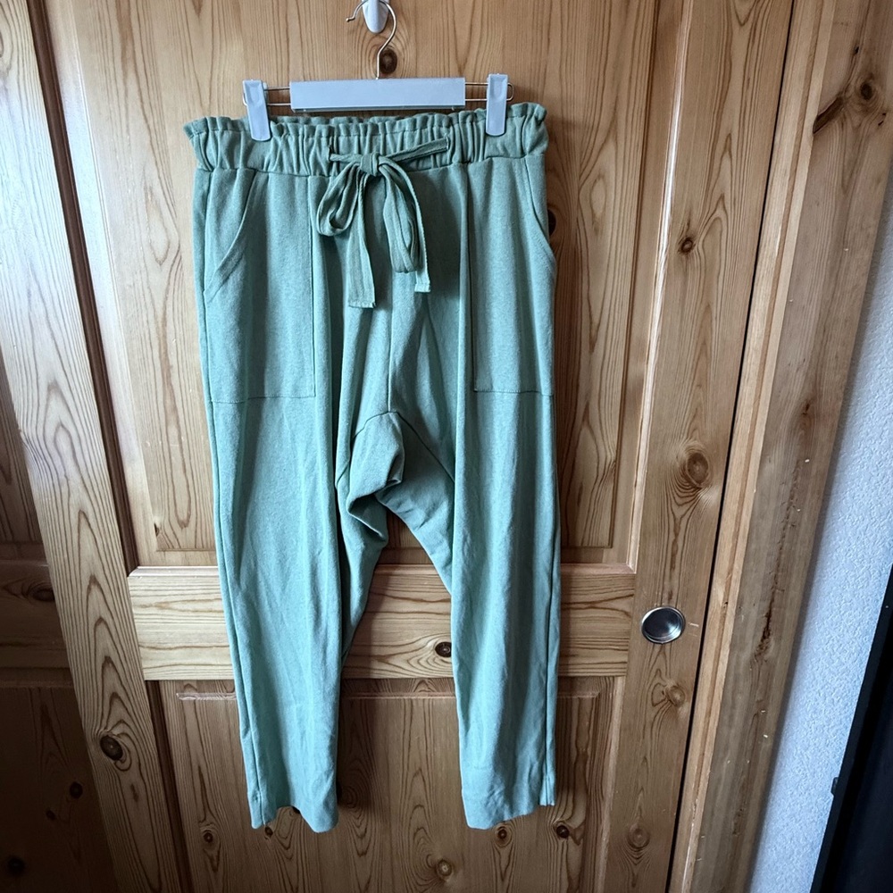 Free People FP Beach Pants Womens S Green Sweatpants Monterey Pull On Comfy
